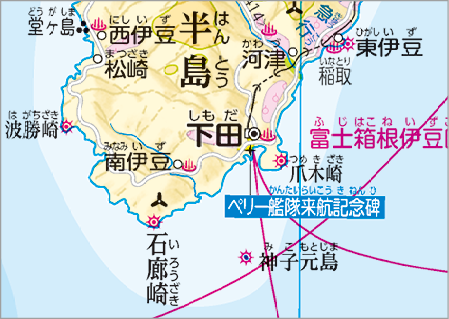 地図帳p.58(下田市)