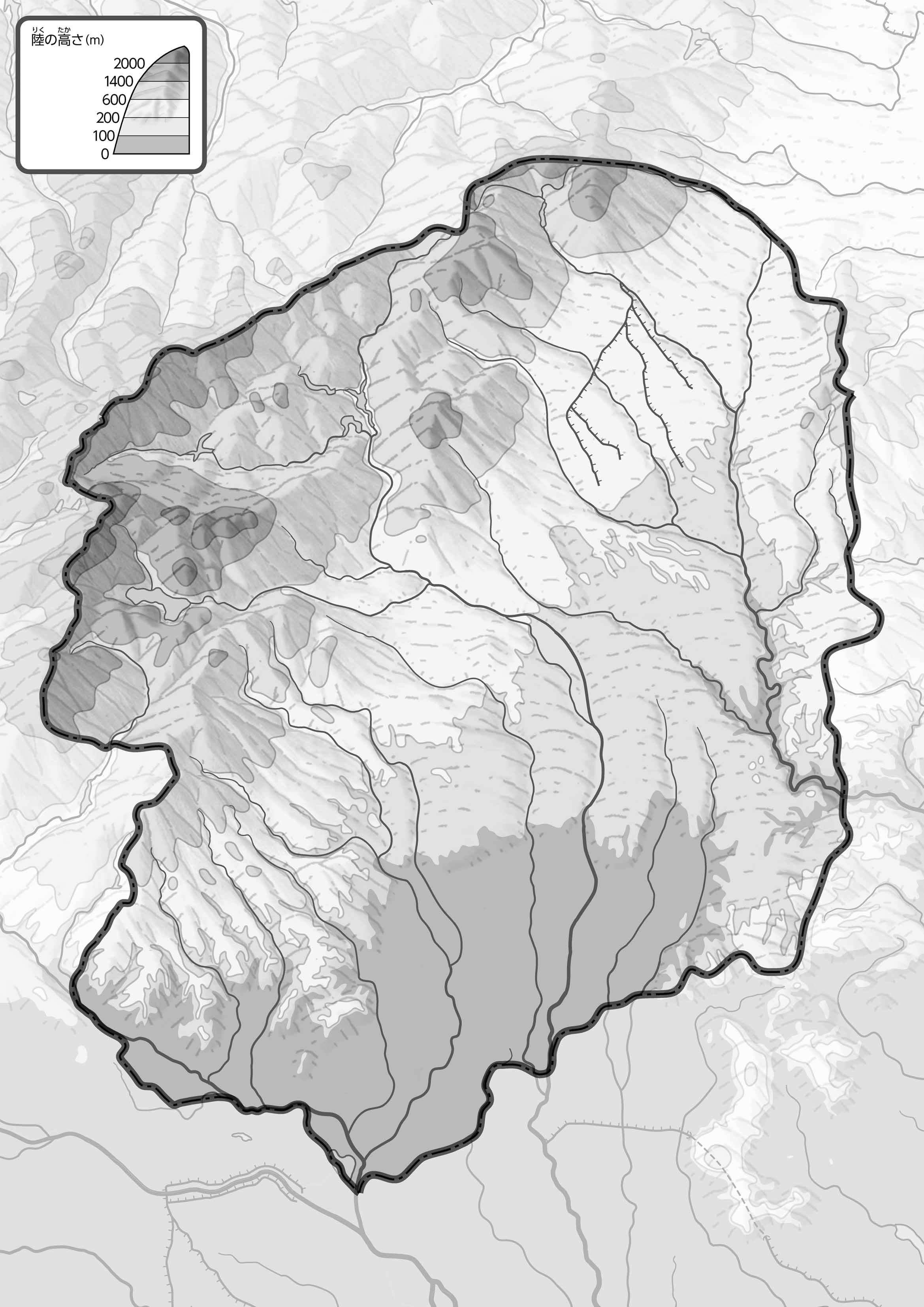 PowerPointで使える栃木県全図。白地図無料ダウンロード