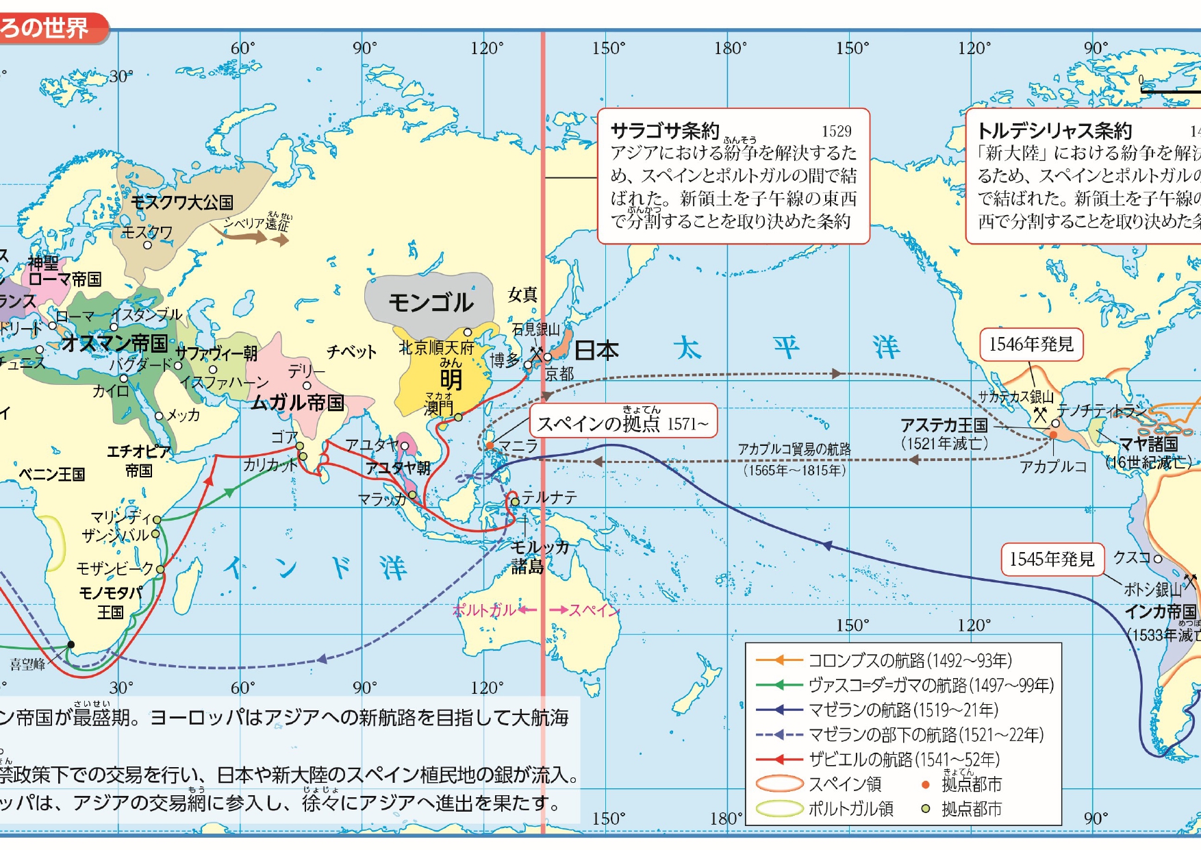 16世紀ごろの世界