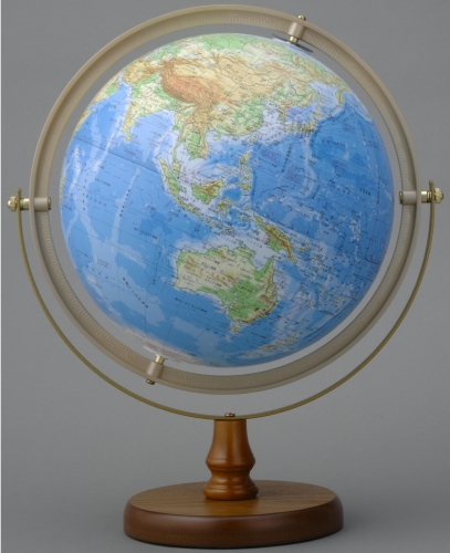 帝国書院 地球儀N26-6R (地勢・全方位回転) ウッド プラスチック ?56560 帝国書院 地球儀N26-6R (地勢・全方位回転) ウッド プラスチック