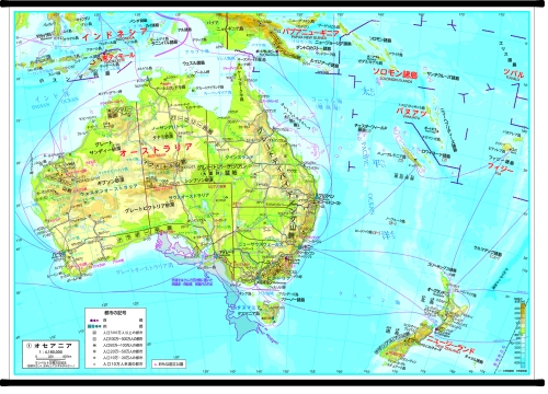 M世界州別地図 オセアニア 株式会社帝国書院