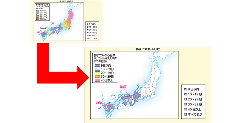 レイヤー切り替え