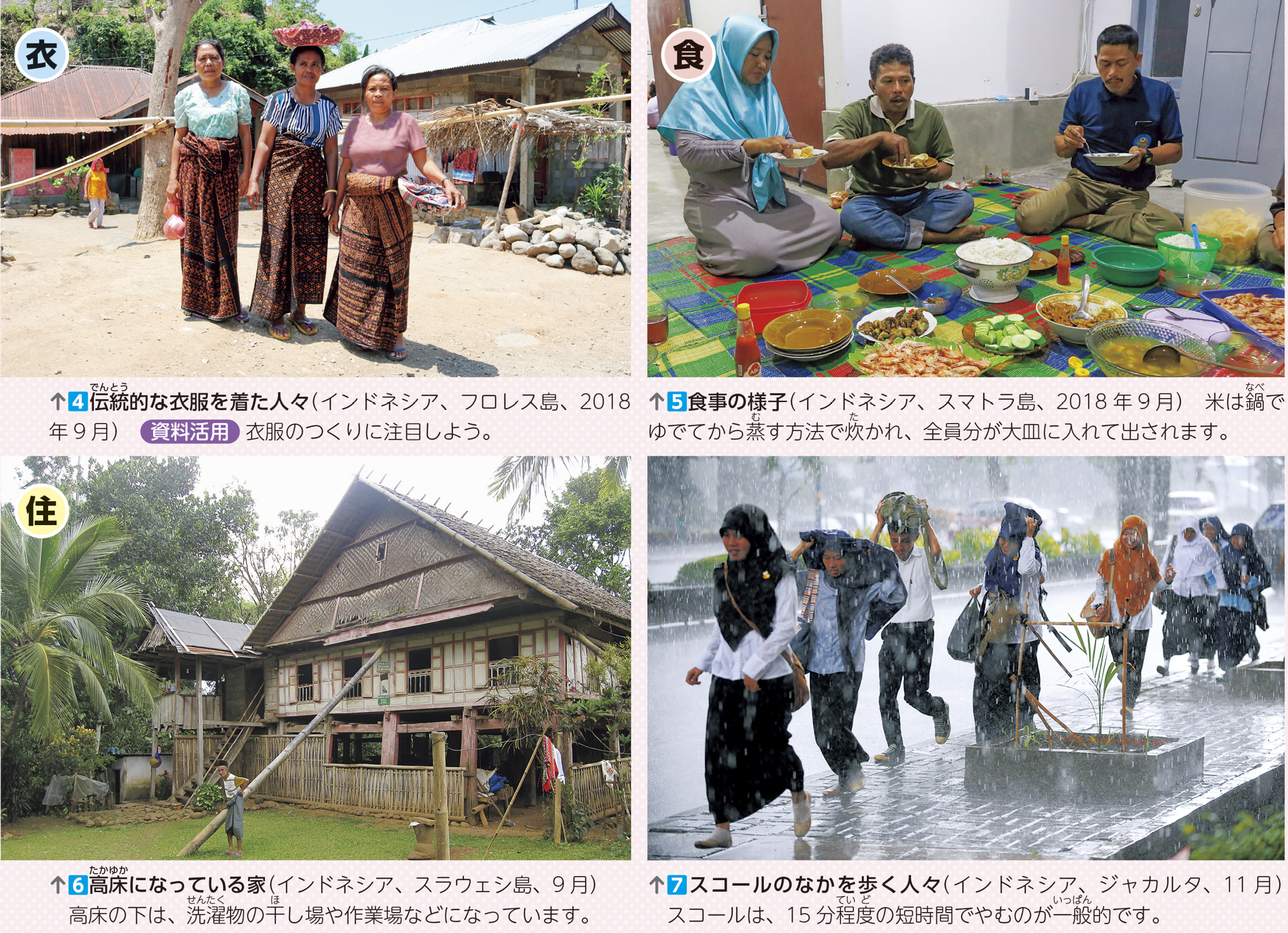 暑い地域での暮らし～インドネシアでの生活～　p.31