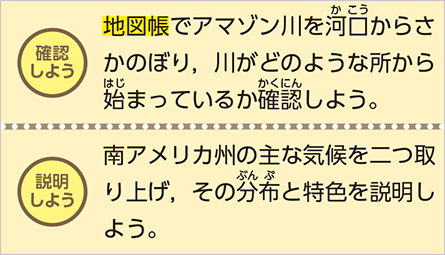 確認しよう・説明しよう