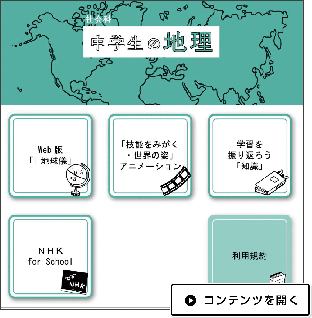コンテンツを開く